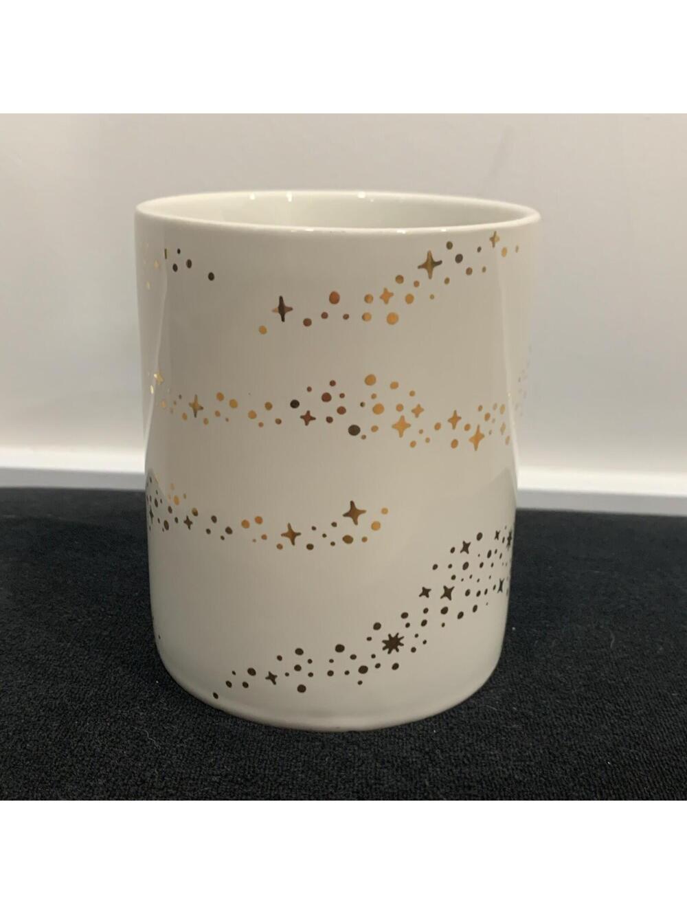 Paper Destiny Gold Stars Mug White Ceramic Gold Handle - Picture 2 of 9